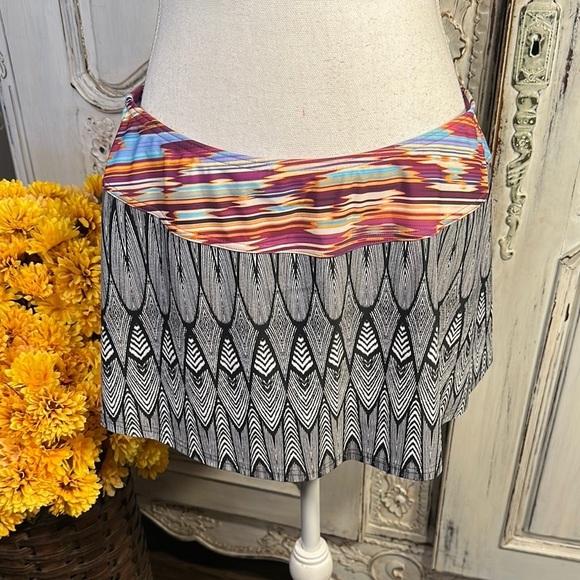 PrAna Patterned Halter Neck Two Piece Swim Dress - Picture 4 of 13